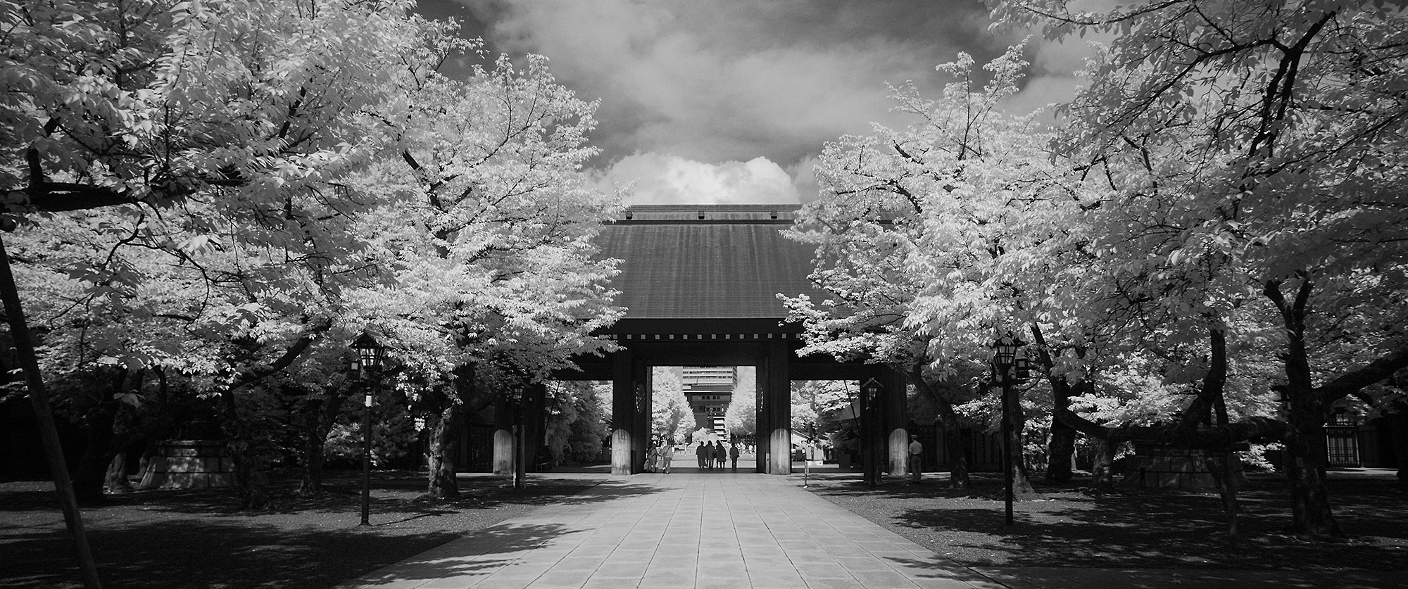 Yasukuni Shrine in Infrared