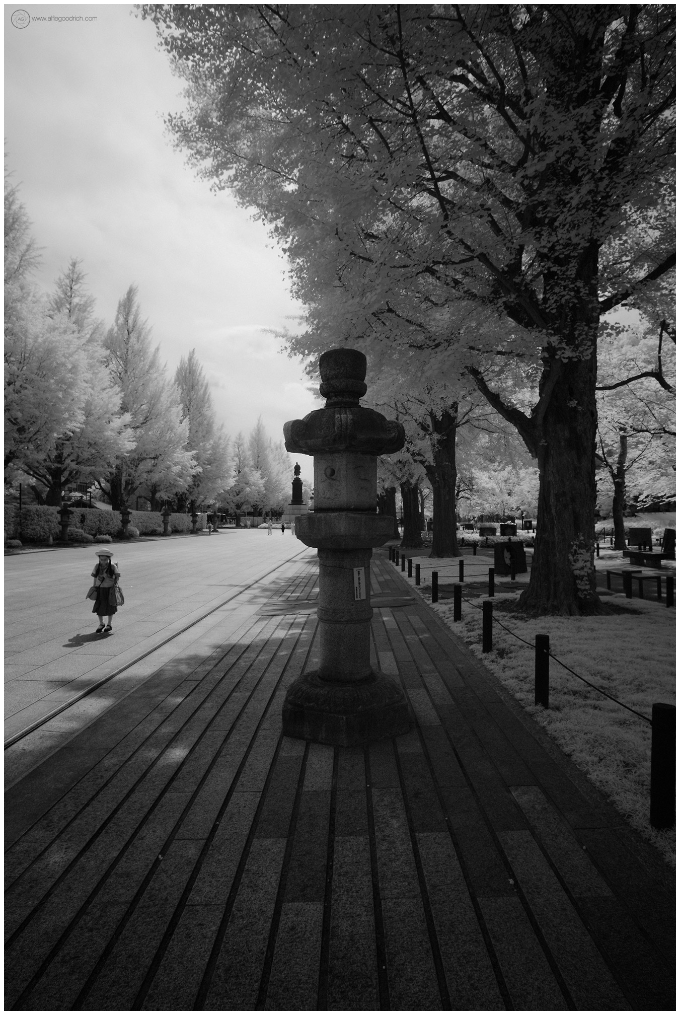 Yasukuni Shrine in Infrared